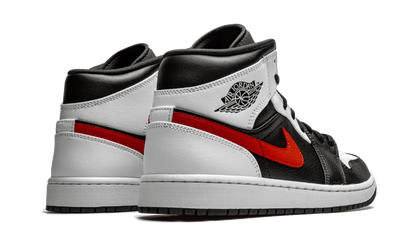 Air Jordan 1 Mid Black Chile Red White 