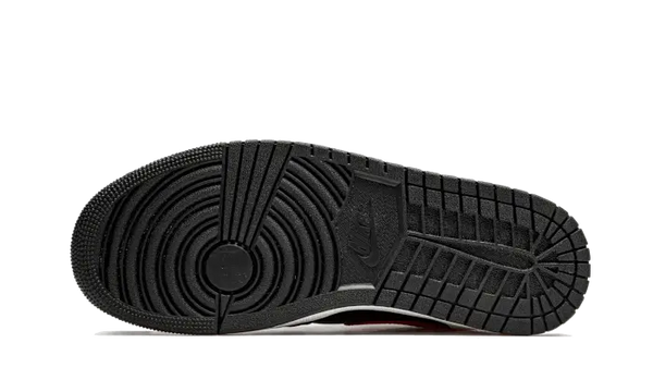 Air Jordan 1 Mid Black Chile Red White 