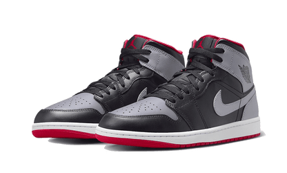 Air Jordan 1 Mid Black Grey Red