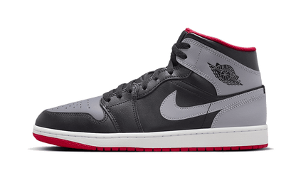 Air Jordan 1 Mid Black Grey Red