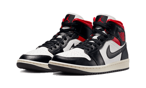 Air Jordan 1 Mid Negro Rojo Gimnasia