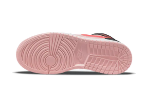 Air Jordan 1 Mid Black Pink Crimson - 554725-604