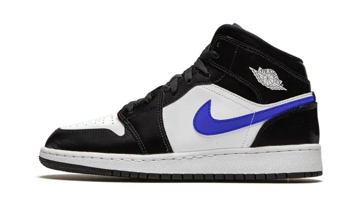 Air Jordan 1 Mid Black Racer Blue White Nike  Sneakers