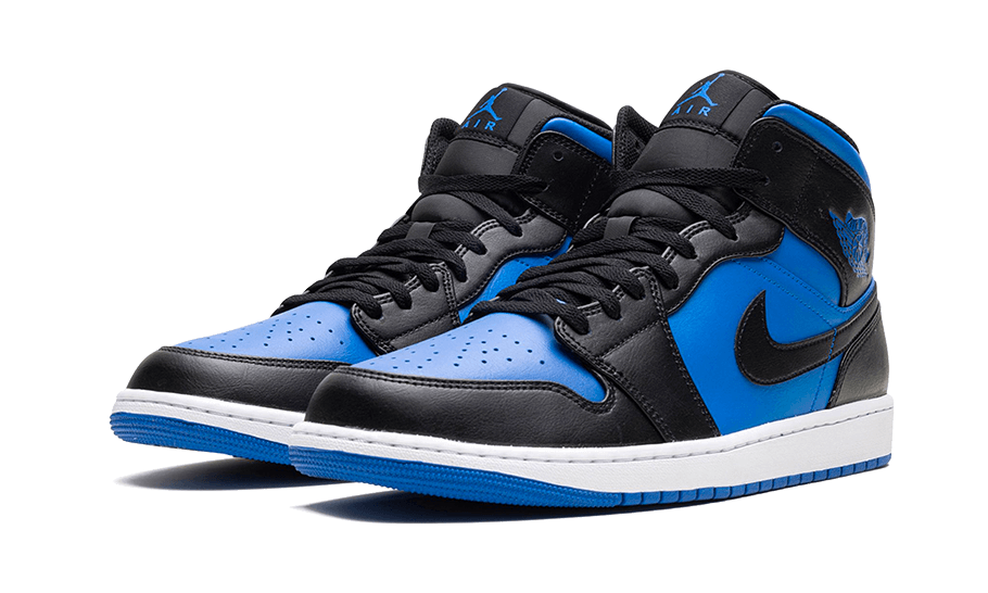 Air Jordan 1 Mid Black Royal Metallic