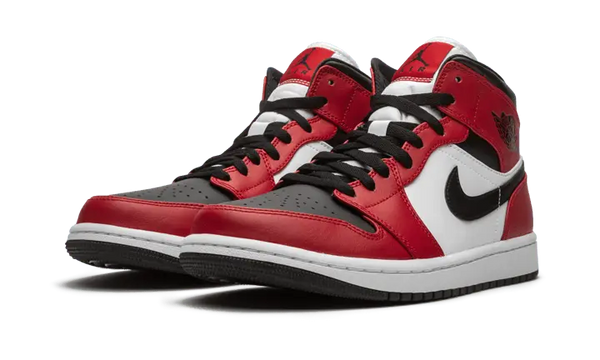 Air Jordan 1 Mid Chicago Black Toe - 554725-069