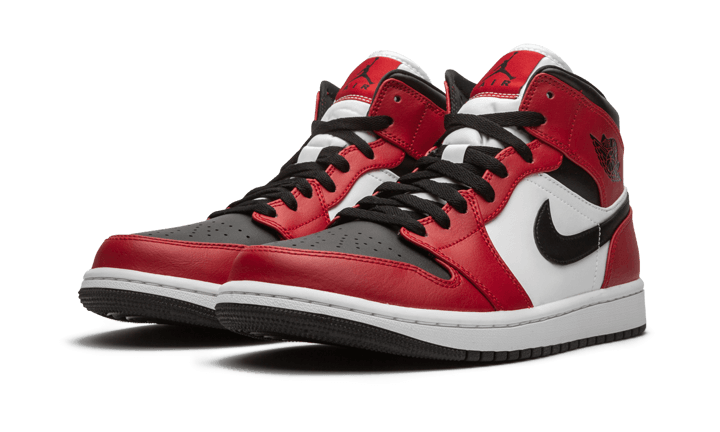 Air Jordan 1 Mid Chicago Black Toe - 554725-069