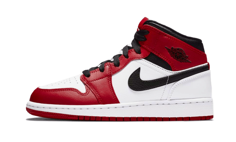 Air Jordan 1 Mid Chicago White - 554725-173