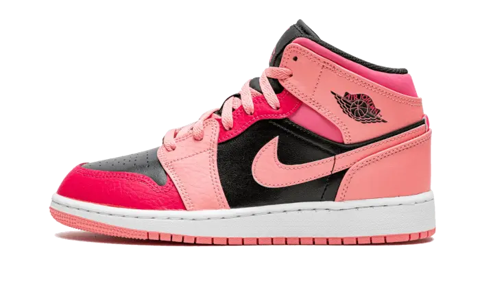 Air Jordan 1 Mid Coral Chalk Pink - 554725-662