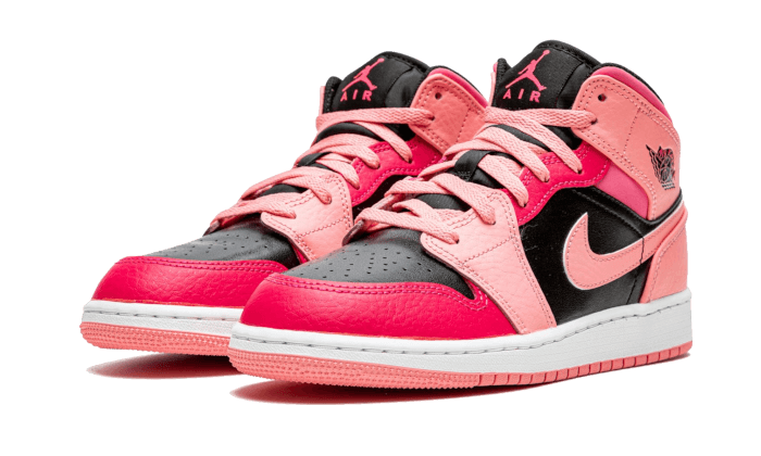 Air Jordan 1 Mid Coral Chalk Pink - 554725-662