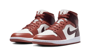Air Jordan 1 Mid Dusty Peach Night Maroon