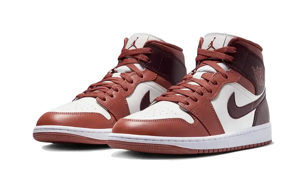 Air Jordan 1 Mid Dusty Peach Night Maroon