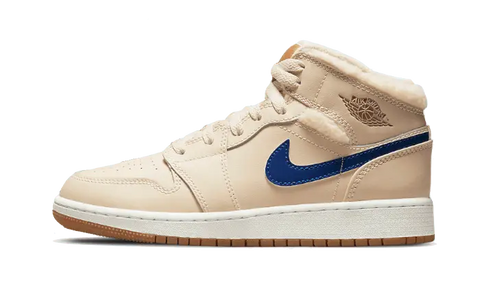 Air Jordan 1 Mid Fleece Pearl White