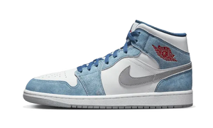 Air Jordan 1 Mid French Blue Fire Red