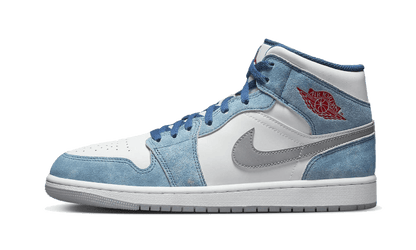 Air Jordan 1 Mid French Blue Fire Red