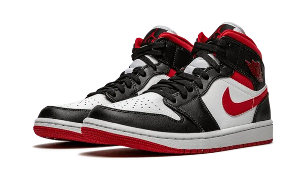 Air Jordan 1 Mid Gym Red Black White- 554724-122