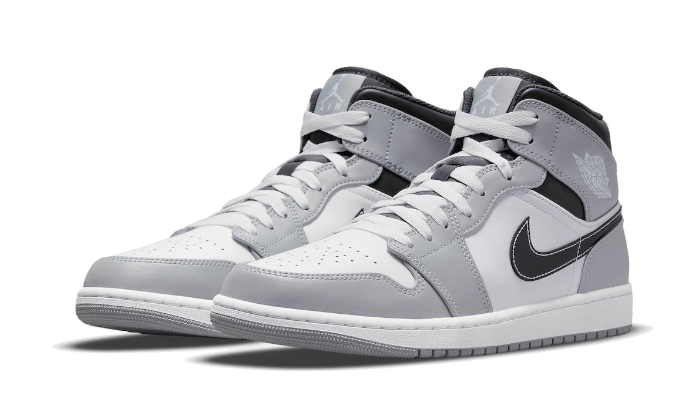 Air Jordan 1 Mid Light Smoke Grey Anthracite - 554724-078