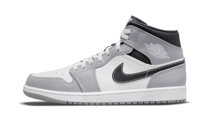 Air Jordan 1 Mid Light Smoke Grey Anthracite - 554724-078