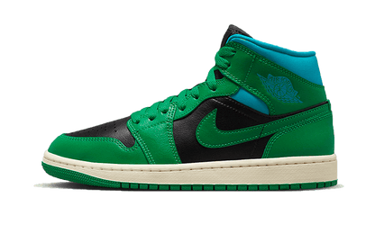 Air Jordan 1 Mid Lucky Green Aquatone