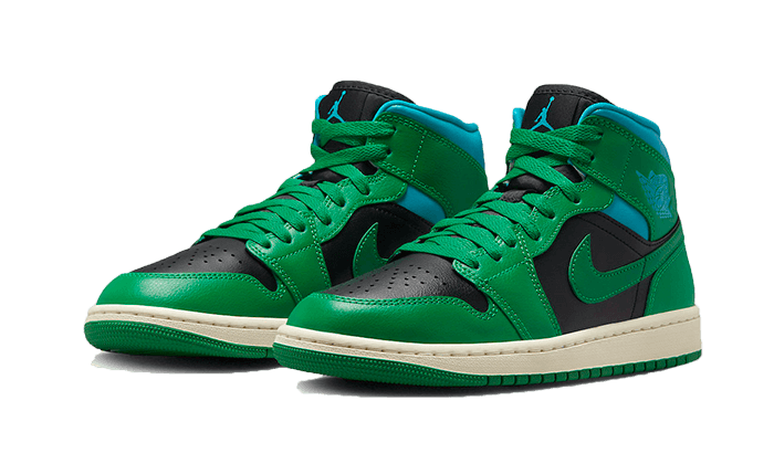 Air Jordan 1 Mid Lucky Green Aquatone