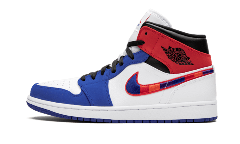 Air Jordan 1 Mid Multicolor Swoosh - 852542-146