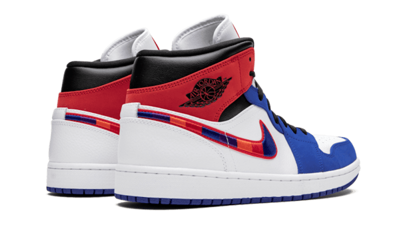 Air Jordan 1 Mid Multicolor Swoosh - 852542-146