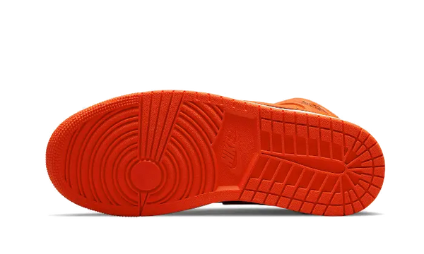 Air Jordan 1 Mid Orange Black