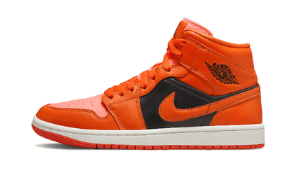 Air Jordan 1 Mid Orange Black