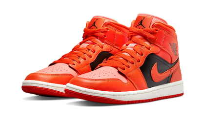 Air Jordan 1 Mid Orange Black