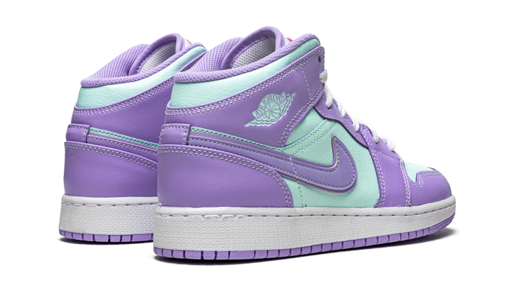 Air Jordan 1 Mid Purple Aqua - 554725-500