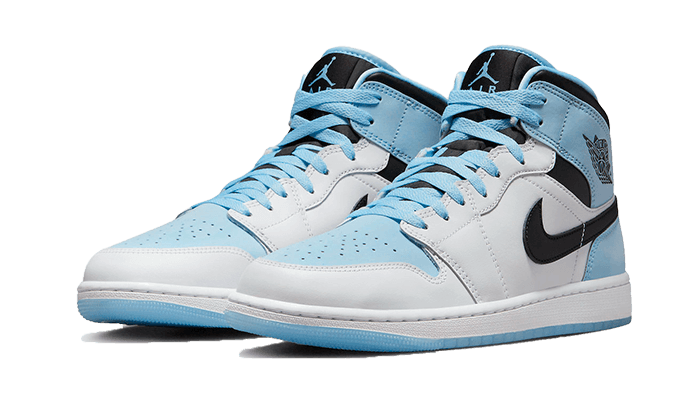 Air Jordan 1 Mid SE Ice Bleu Noir