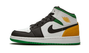 Air Jordan 1 Mid SE White Laser Orange Lucky Green - BQ6931-101