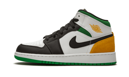 Air Jordan 1 Mid SE White Laser Orange Lucky Green - BQ6931-101