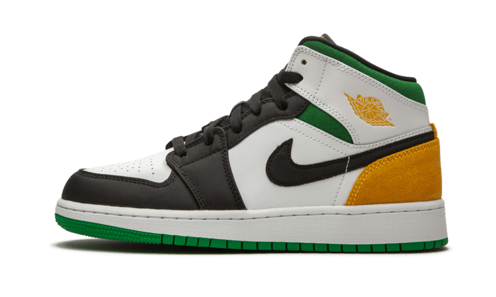 Air Jordan 1 Mid SE White Laser Orange Lucky Green - BQ6931-101