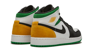 Air Jordan 1 Mid SE White Laser Orange Lucky Green - BQ6931-101