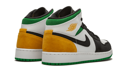 Air Jordan 1 Mid SE White Laser Orange Lucky Green - BQ6931-101