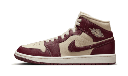 Air Jordan 1 Mid Split Beach Cherrywood Red