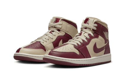 Air Jordan 1 Mid Split Beach Cherrywood Red