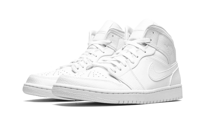 Air Jordan 1 Mid Triple White (2020)