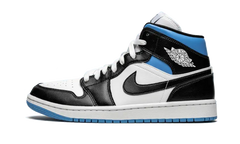 Air Jordan 1 Mid Université Noir Blanc