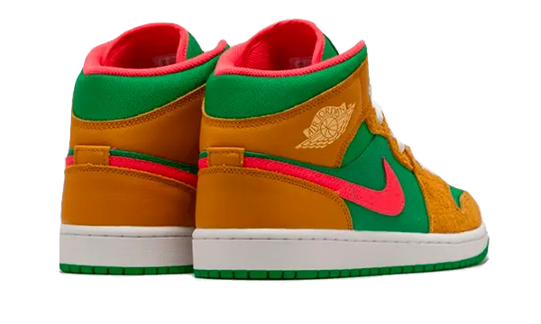 Air Jordan 1 Mid Wheat Watermelon