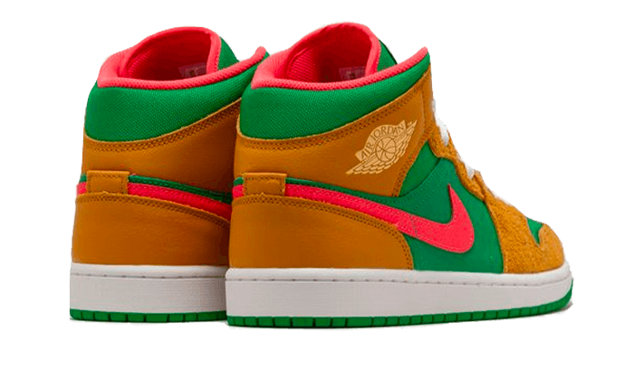 Air Jordan 1 Mid Wheat Watermelon