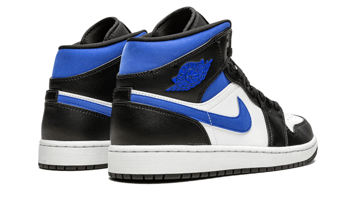 Air Jordan 1 Mid White Black Royal - 554724-140