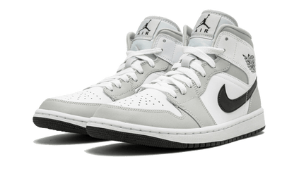 Air Jordan 1 Mid White Light Smoke Grey - BQ6472-015