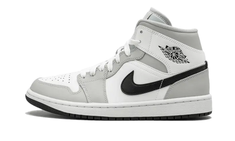 Air Jordan 1 Mid White Light Smoke Grey