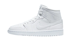 Air Jordan 1 Mid Blanc Peau de Serpent
