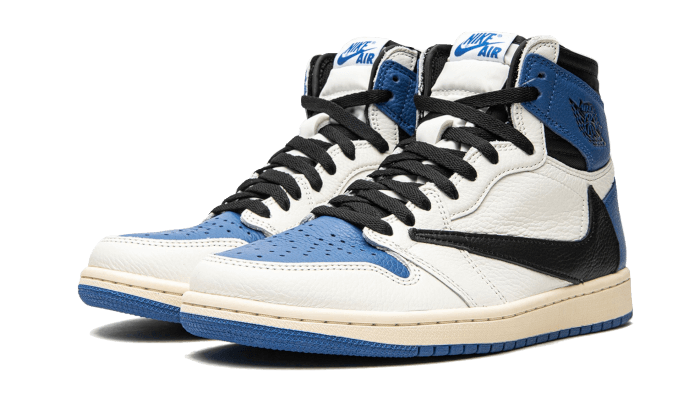 Air Jordan 1 Retro High OG SP Travis Scott Fragment Military Blue - DH…