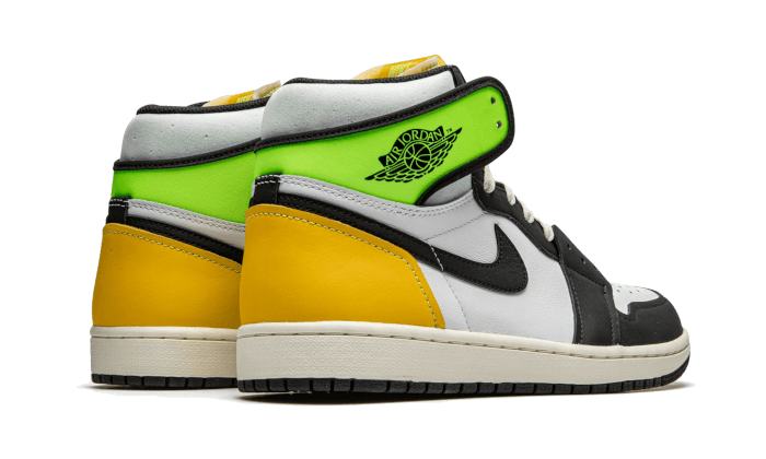 Air Jordan 1 Retro High White Black Volt University Gold 