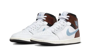 Air Jordan 1 Retro Mid SE Brown Blue Grey