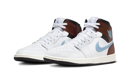 Air Jordan 1 Retro Mid SE Brown Blue Grey