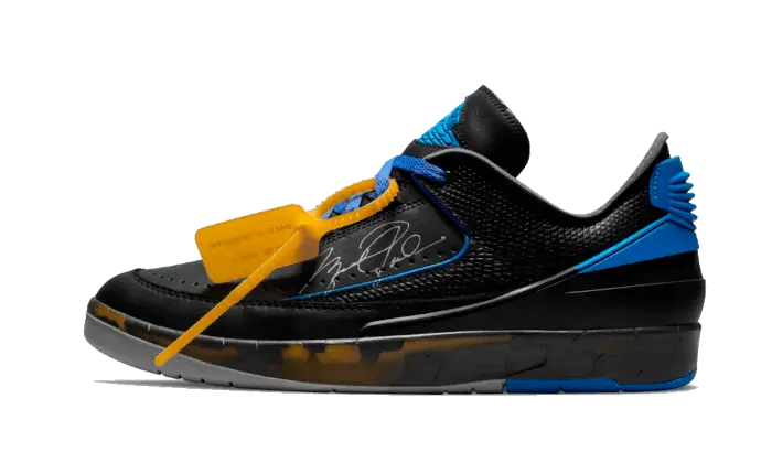 Air Jordan 2 Retro Low SP Off-White Negro Azul - DJ4375-004